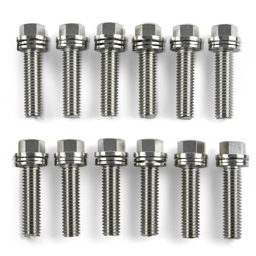 Proform , Wedge-Locking Header Bolts, Nickel Plated Finish; 3/8"-16 Thread Diameter, 1" Long