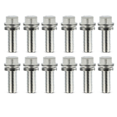 Proform , Wedge-Locking Header Bolts, Nickel Plated Finish; 3/8"-16 Thread Diameter, 3/4" Long