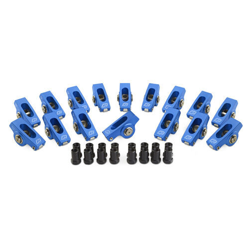 Proform , Super-Street Chevy Aluminum Roller Rockers, 1.5 Ratio x8 and 1.6 Ratio x8; 3/8" Stud