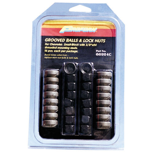 Proform , Grooved Balls & Nuts Fits 3/8"-24 Thread Studs