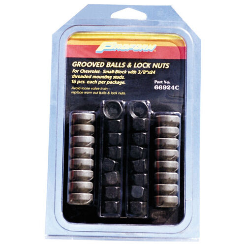 Proform , Grooved Balls & Nuts Fits 3/8"-24 Thread Studs