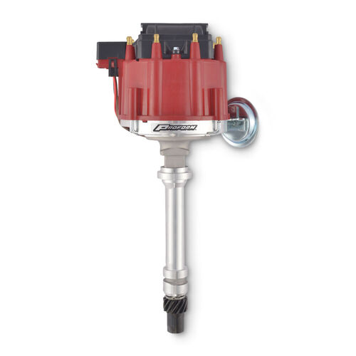 Proform , Chevy HEI Distributor Red Cap, Polished Shaft