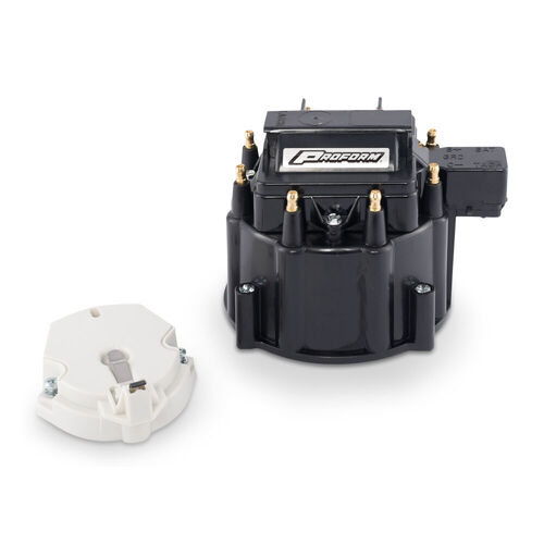 Proform , V8 Distributor Cap, Coil, and Rotor Kit, Black Cap