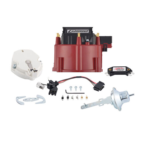Proform , Distributor Tune-Up Kit w/Internal Coil; Red Cap, Fits GM HEI V6 Dist