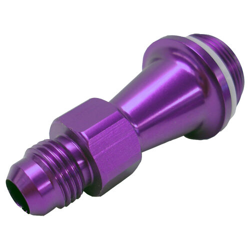 Proform , Fuel Bowl Inlet Fitting Extended Length Style, Purple Anodized Finish; Made from High-Quality Aluminum