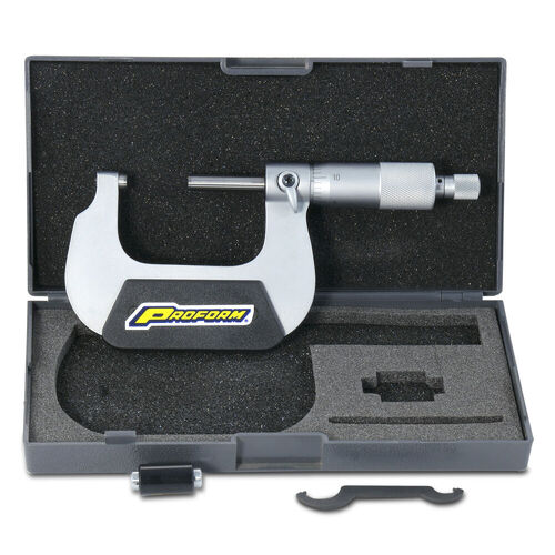 Proform Micrometer, 5 Inch to 6 Inch Range, .0001 Increments, Carrying Case Included