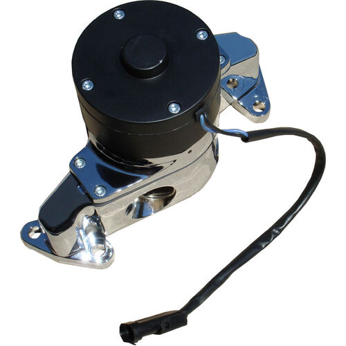 Proform , Electric Water Pump Chrome Ford 289-302 Engines, Chrome Finish, Black Motor Cap; Die-Cast Aluminum