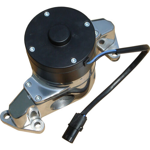 Proform , Electric Water Pump Polished Ford 289-302 Engines, Polished Finish, Black Motor Cap; Die-Cast Aluminum
