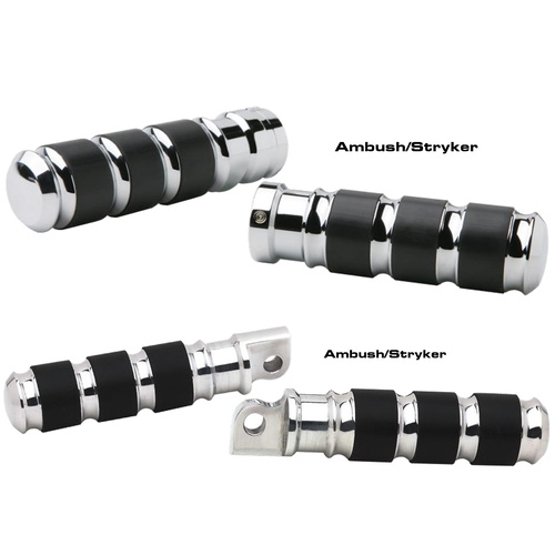 Switch Blade Billet Ambush/Stryker Rear Peg Set - chrome