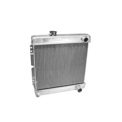 Scott Drake Classic Radiator, Replacement, Downflow, Aluminum, Natural, For Ford, 170, 200, 260, 289, Each