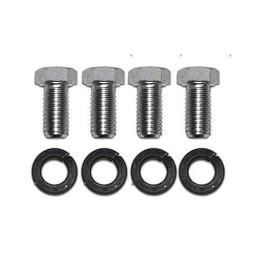 Scott Drake Classic Motor Mount Bolts, Bolts and Lock Washers, Hex Head, Steel, For Ford, Mustang, V8, Set of 4