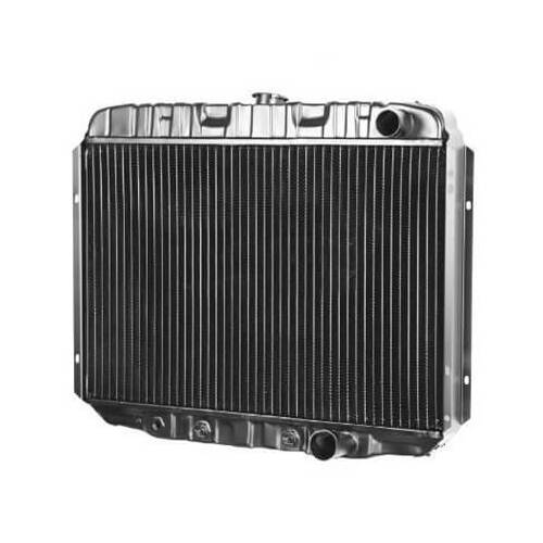 Scott Drake Classic Radiator, Direct Fit, Copper, Brass, Black, For Ford, 289, 302, 351W, A/C, Each