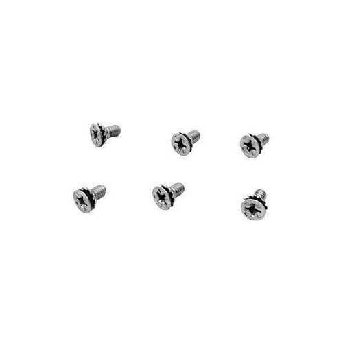 Scott Drake Classic Body Fasteners, Door Latch Screws, Phillips Head, Steel, Natural, For Ford, Set of 6