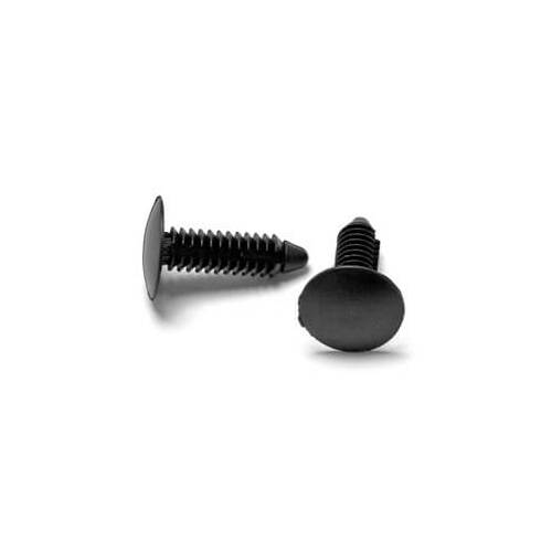 Scott Drake Classic Firewall Insulator Fasteners, Plastic, Black, For Ford, Pair