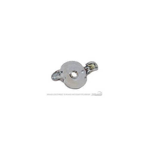 Scott Drake Classic Air Cleaner Wing Nut, Steel, Chrome, 1/4-20 in. Thread, For Ford, Each