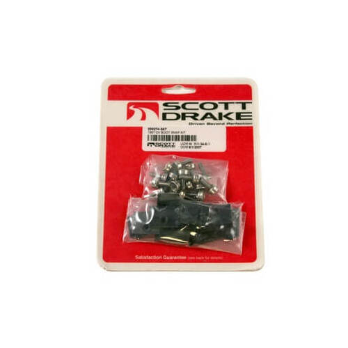 Scott Drake Classic Convertible Top Boot Snaps, Stainless Steel, For Ford, Kit