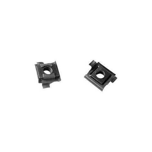 Scott Drake Classic Body Clip Nuts, Steel, Black, For Ford, Pair