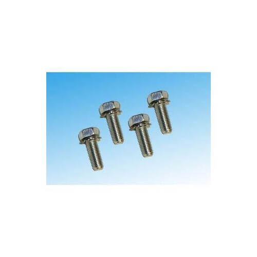 Scott Drake Classic Shock Mount Bolts, Upper, 5/16 in. Fine Threads, Steel, Zinc Plated, For Ford, Set of 4