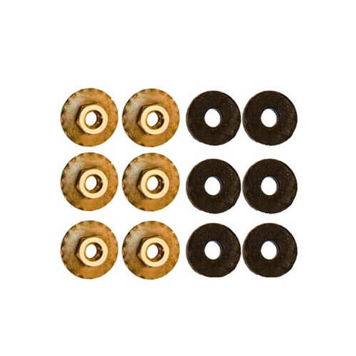 Scott Drake Classic Quarter Panel Extension Nuts, Hex Head, For Ford, Set of 6