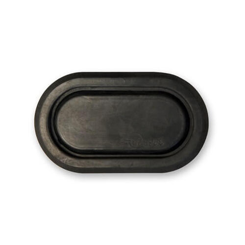 Scott Drake Classic Body Panel Plug, Shock Access Hole Position, Rubber, Black, For Ford, Each