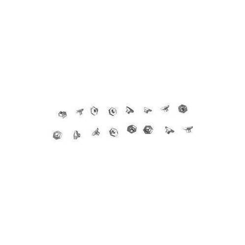 Scott Drake Classic Convertible Top Seal Tube Nuts, For Ford, Set of 16