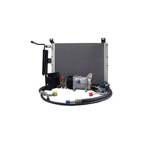 Scott Drake Classic Air Conditioning Kit, Underhood, Drier, A/C Condenser, 508 Style V-belt Pump and Pulley, For Ford, Kit