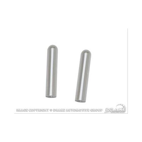Drake Muscle Cars Door Lock Knob, 2005-2014 For Ford Mustang, Plastic, Silver, Matte, Each