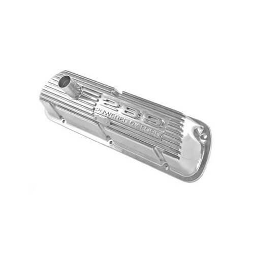 Scott Drake Classic Valve Covers, Classic, Cast Aluminum, Polished, 289 Powered by For Ford Logo, Pair