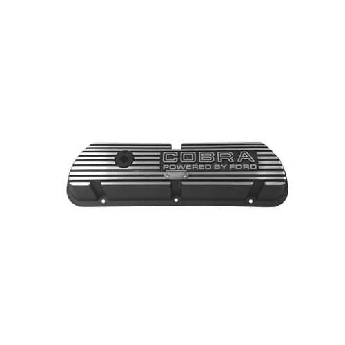 Scott Drake Classic Valve Cover, Aluminum, Black, 1964-1973 For Ford Mustang, Each