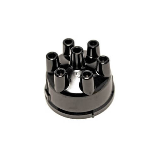 Scott Drake Classic Distributor Cap, Female/Socket, Clamp Down, Black, For Ford, For Mercury, 6 Cylinder, Each