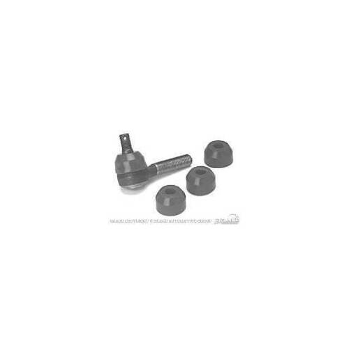 Scott Drake Classic Tie Rod End Dust Boots, Conical, Polyurethane, Black, For Ford, Pair