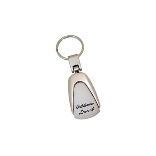 Scott Drake Classic Key Chain, California Special, Steel, Chrome, Each