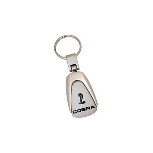 Scott Drake Classic Key Chain, Cobra, Steel, Chrome, Each