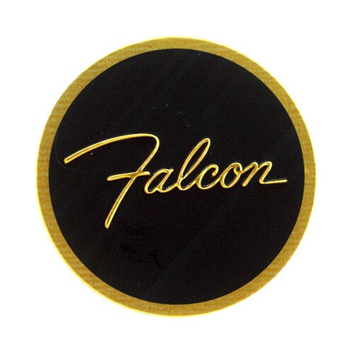 Scott Drake Classic Key Chain, Aluminum, Black, Official Falcon Key Fob Emblem., Each