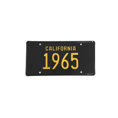 Scott Drake Classic License Plate, 1965 California License Plate