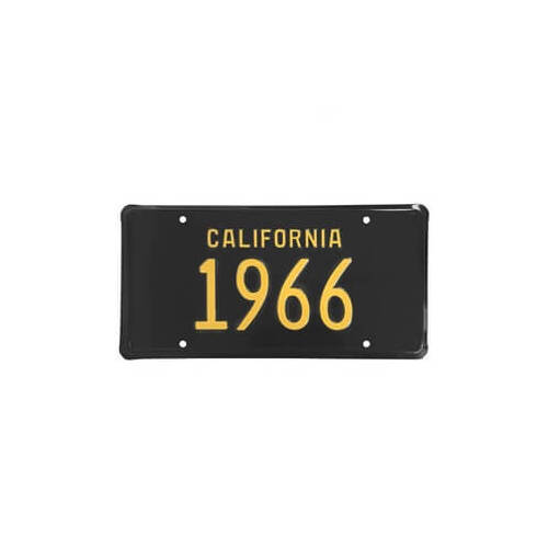 Scott Drake Classic License Plate, 1966 California License Plate