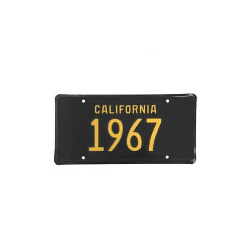 Scott Drake Classic License Plate, 1967 California License Plate
