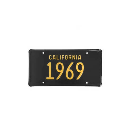 Scott Drake Classic License Plate, 1969 California Lincense Plate