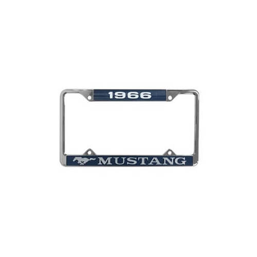 Scott Drake Classic License Plate Frame, Steel, 1966 For Ford Mustang, Each