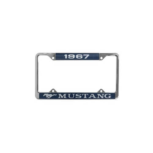 Scott Drake Classic License Plate Frame, Steel, 1967 For Ford Mustang, Each