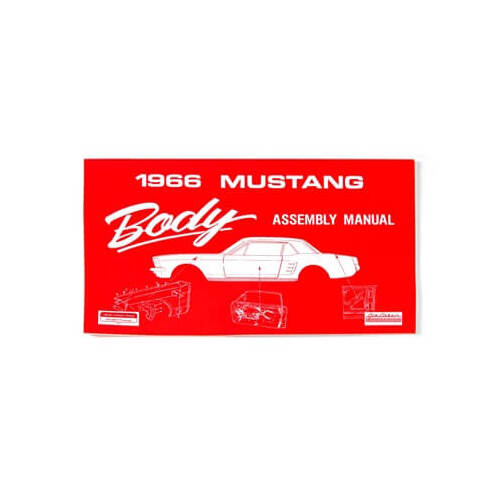 Scott Drake Classic Book Reference, 1966 Mustang Body Assembly Manual, Paperback, Each