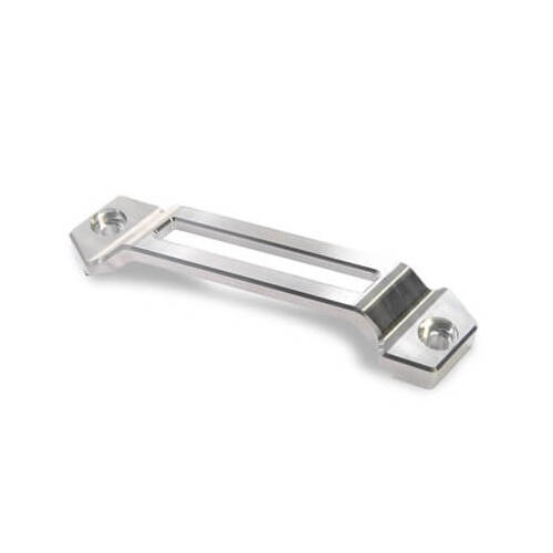 Scott Drake Classic Battery Hold-Down Clamp, Bolt-down, Billet Aluminum, Natural, For Ford, For Mercury, Each