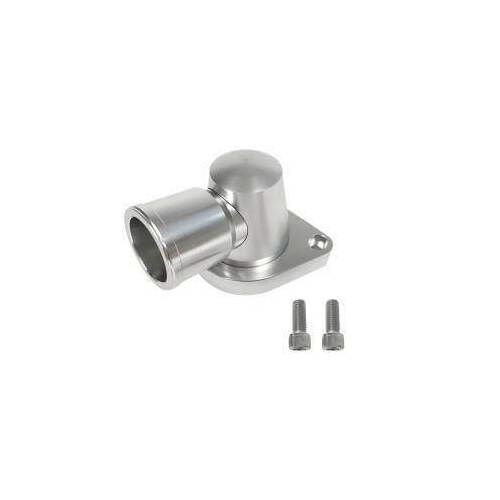 Scott Drake Classic Water Neck, Swivel, Billet Aluminum, Polished, For Ford, FE, Each