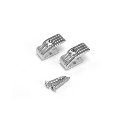 Scott Drake Classic Coat Hooks, Steel, Chrome, For Ford, For Mercury, Pair