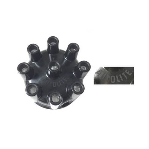 Scott Drake Classic Distributor Cap, Female/Socket, Clamp Down, Black, Raised Autolite Logo, For Ford, For Lincoln, For Mercury, V8, Each