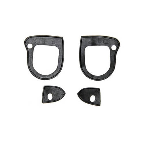 Scott Drake Classic Exterior Door Handle Seal, 1964-1966 Ford Mustang, Rubber, Black, Set of 4