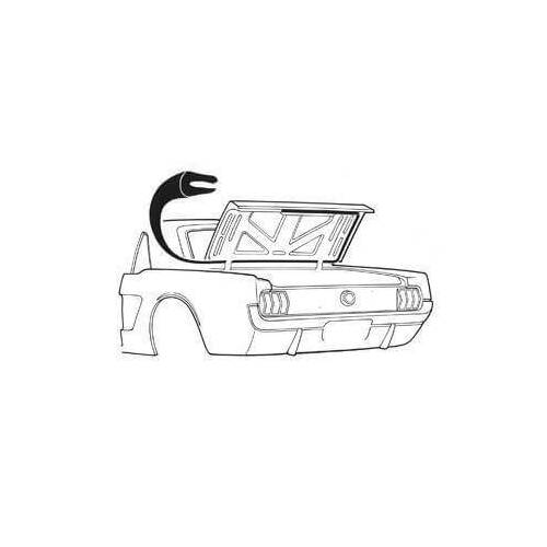 Scott Drake Classic Trunk Lid Seal, 1964-70 Mustang Coupe & Convertible Trunk Seal, Each