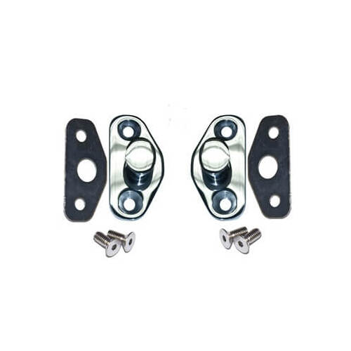 Scott Drake Classic Door Lock Striker, Polished Stainless Steel Door Striker Assemblies, 1966-1967 For Ford Bronco; 1964-1966 For Ford Mustang, Each