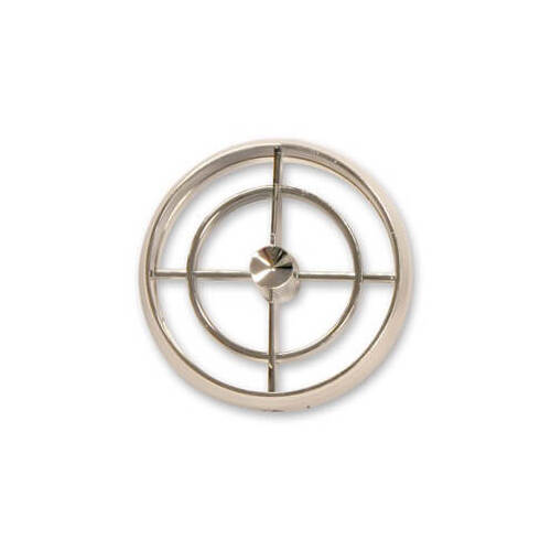 Scott Drake Classic Air Conditioner Register, Round, In-dash, Plastic, Chrome, For Ford, For Mercury, Each
