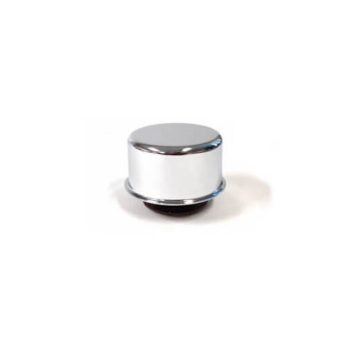 Scott Drake Classic Valve Cover Oil Cap, Twist-in, Round, Steel, Chrome, Motorcraft Cap Top Style, For Ford, Each